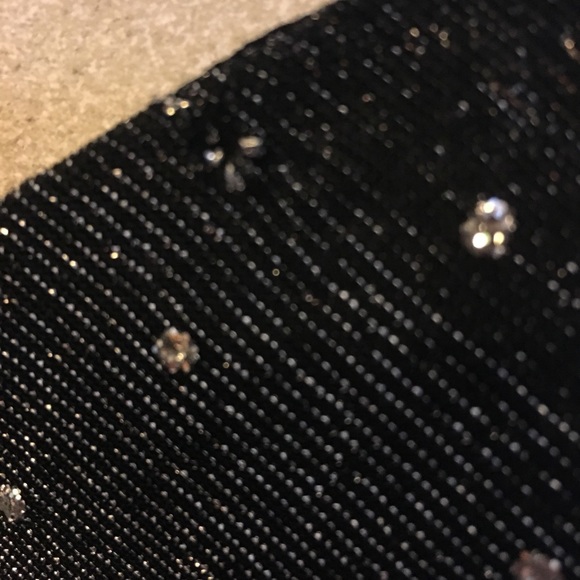Vintage Black Strapless Shimmer Gown Maxi … - Picture 7 of 10